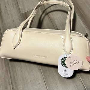 Melie Bianco Off-White Vegan Leather Bag